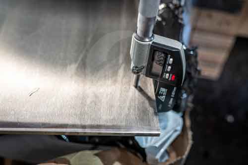 Inconel 686 plate thickness inspection