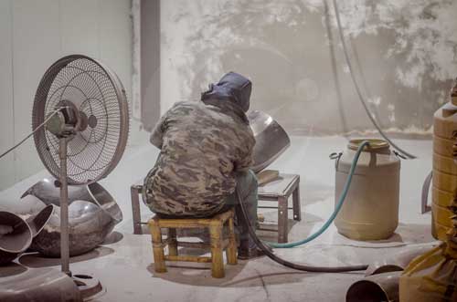Inconel 686 elbow sand blasting