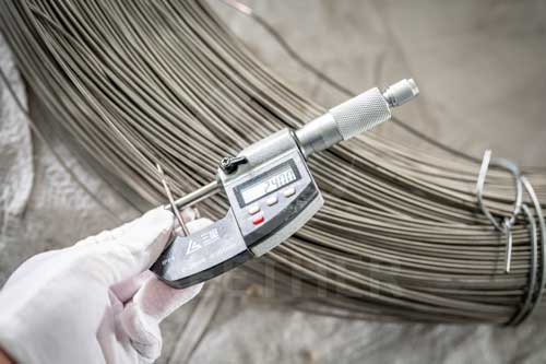 Monel R-405 wire surface