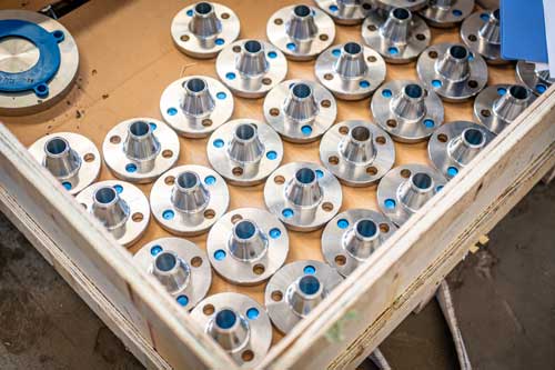 Inconel 600 flange in wooden case