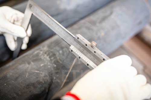 Monel R-405 round bar diameter inspection